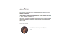 Desktop Screenshot of joannemarzan.com